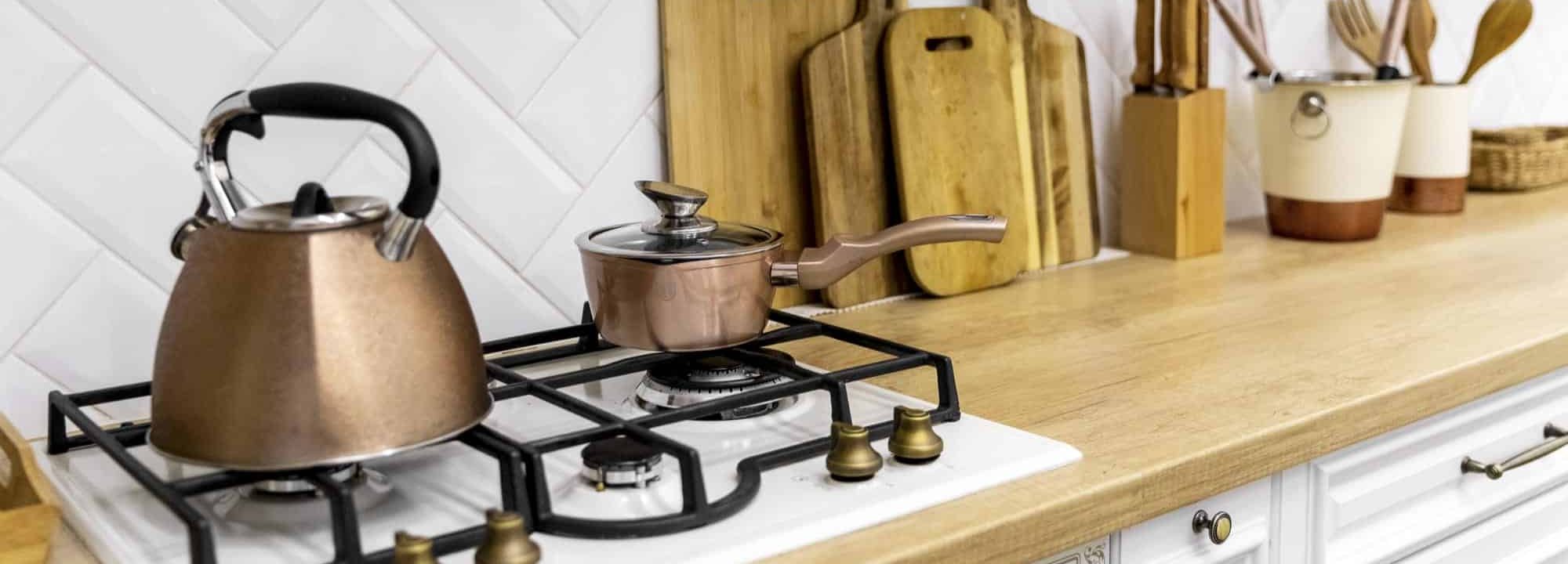 Crédence de cuisine carrelage incliné