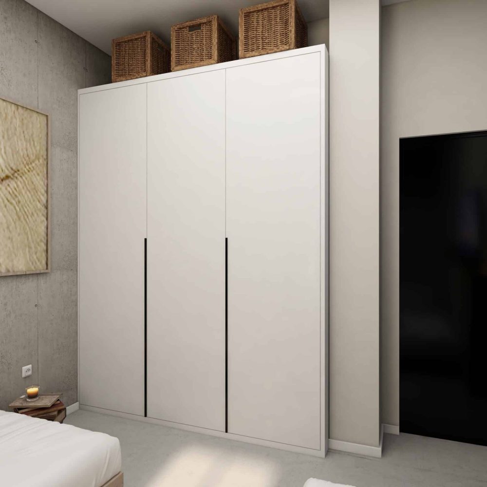 Dressing trois vantaux blanc sur-mesure